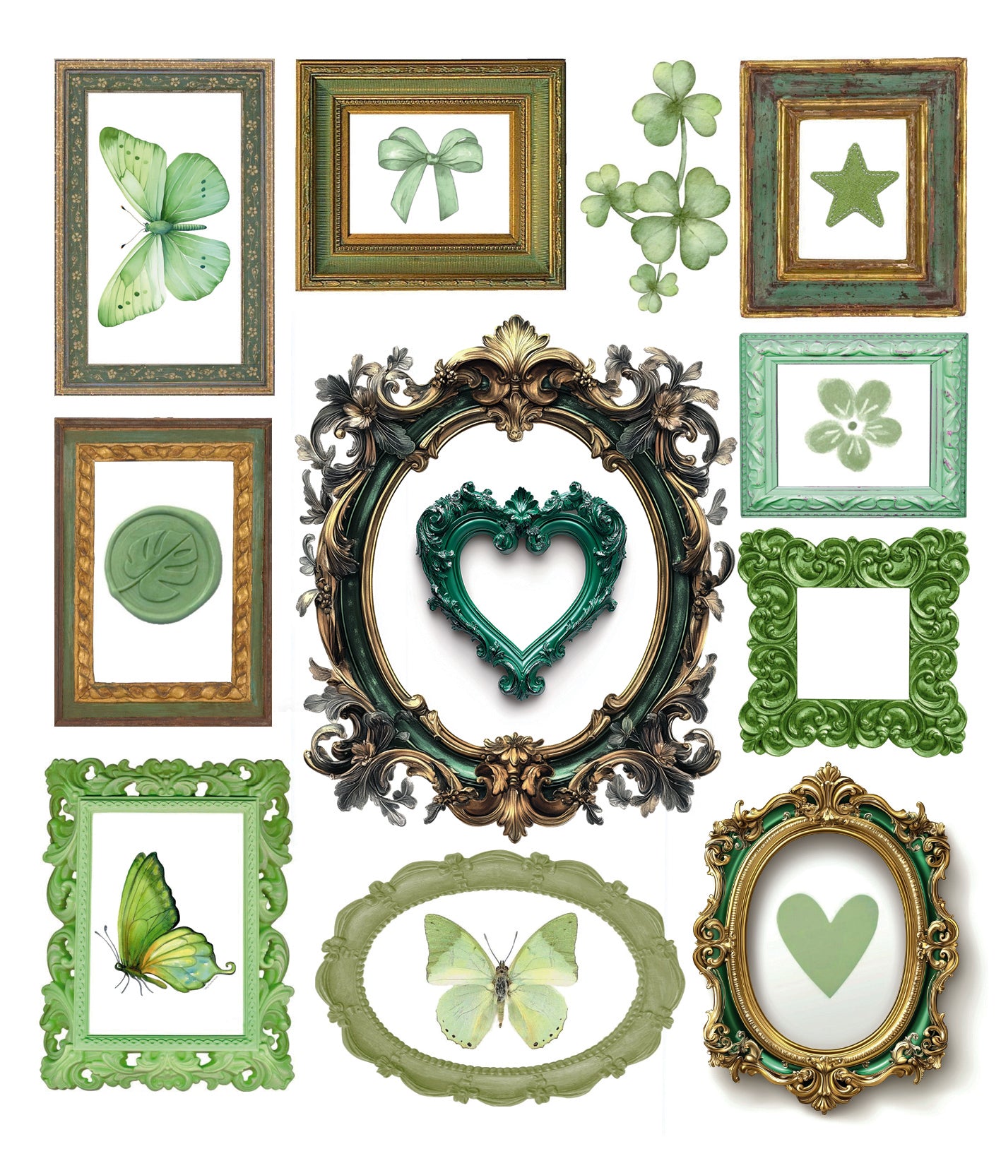 Ciao Bella - Mixed Media  Art Sticker set - Whisper Frames