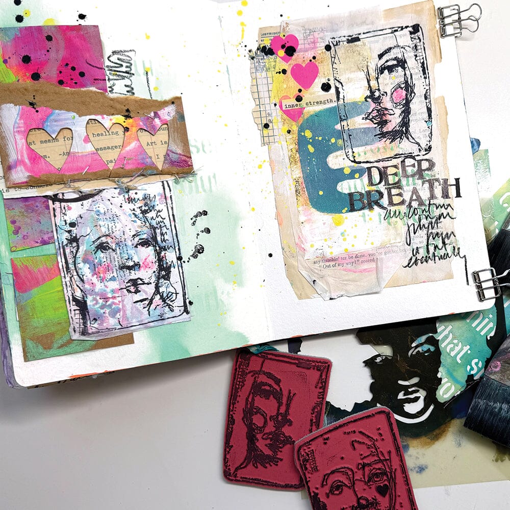 Dina Wakley Media - Watercolor Journal - Blue - 6x9"