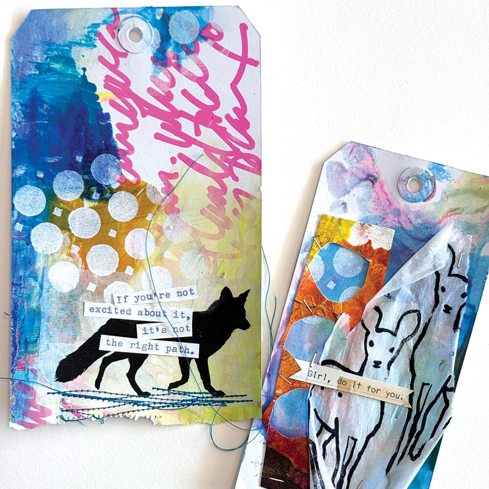 Dina Wakley Media - Stencil - Coaster - Bubbles