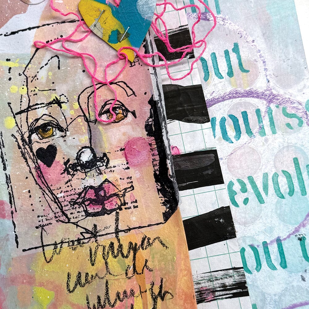 Dina Wakley Media - Stencil - Create Yourself