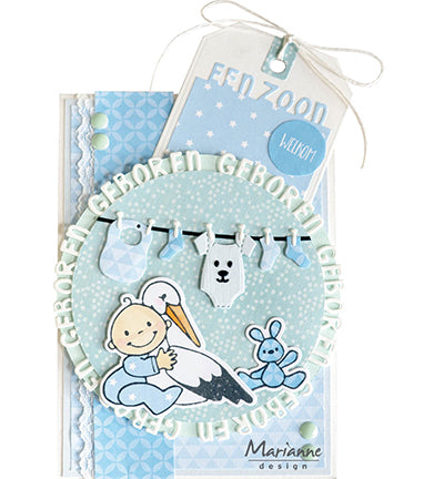 Marianne Design - Clear Stamp & Die - Eline's Animals - Storks /Babies