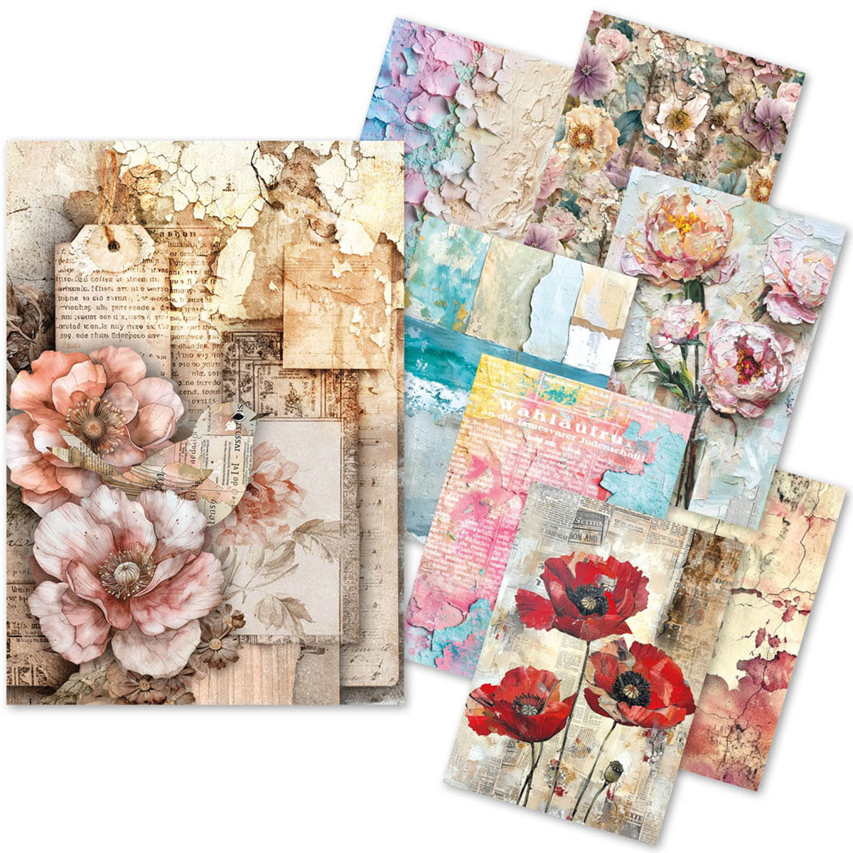 Ciao Bella - Wild Blossom  -  Rice/ Tissue Paper  - A5