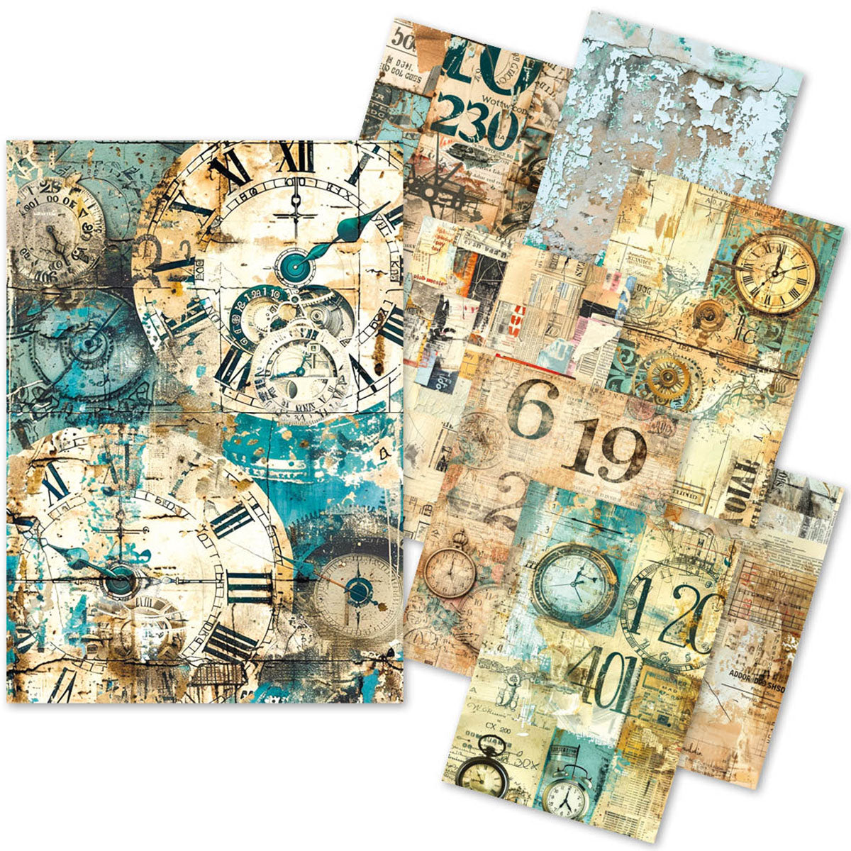 Ciao Bella - Fragments of Time  -  Rice/ Tissue Paper  - A5