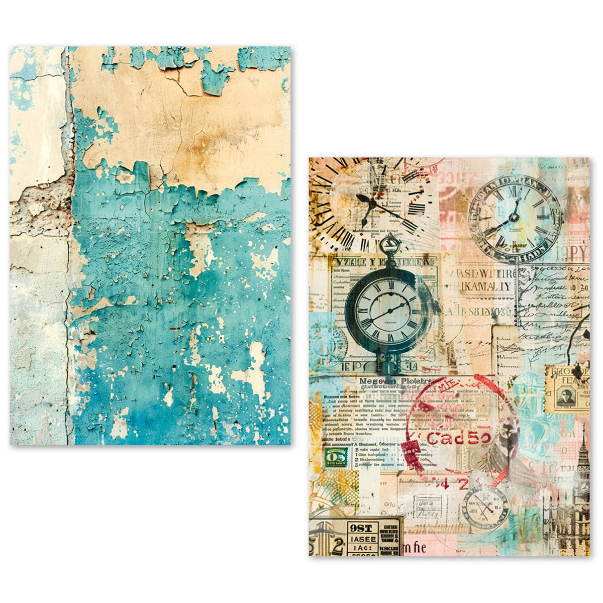 Ciao Bella - Fragments of Time  -  Rice/ Tissue Paper  - A5