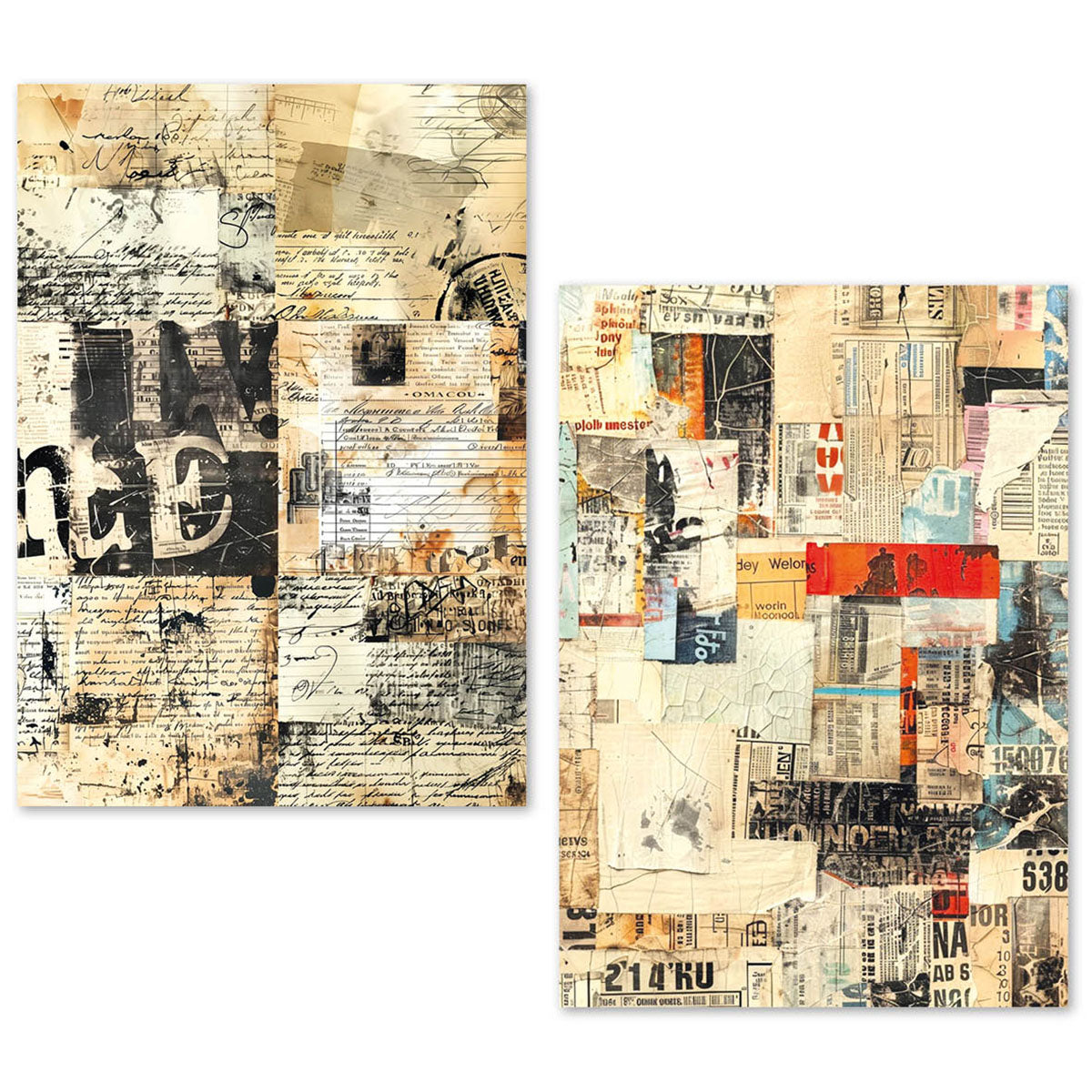 Ciao Bella - Fragments of Time  -  Rice/ Tissue Paper  - A5