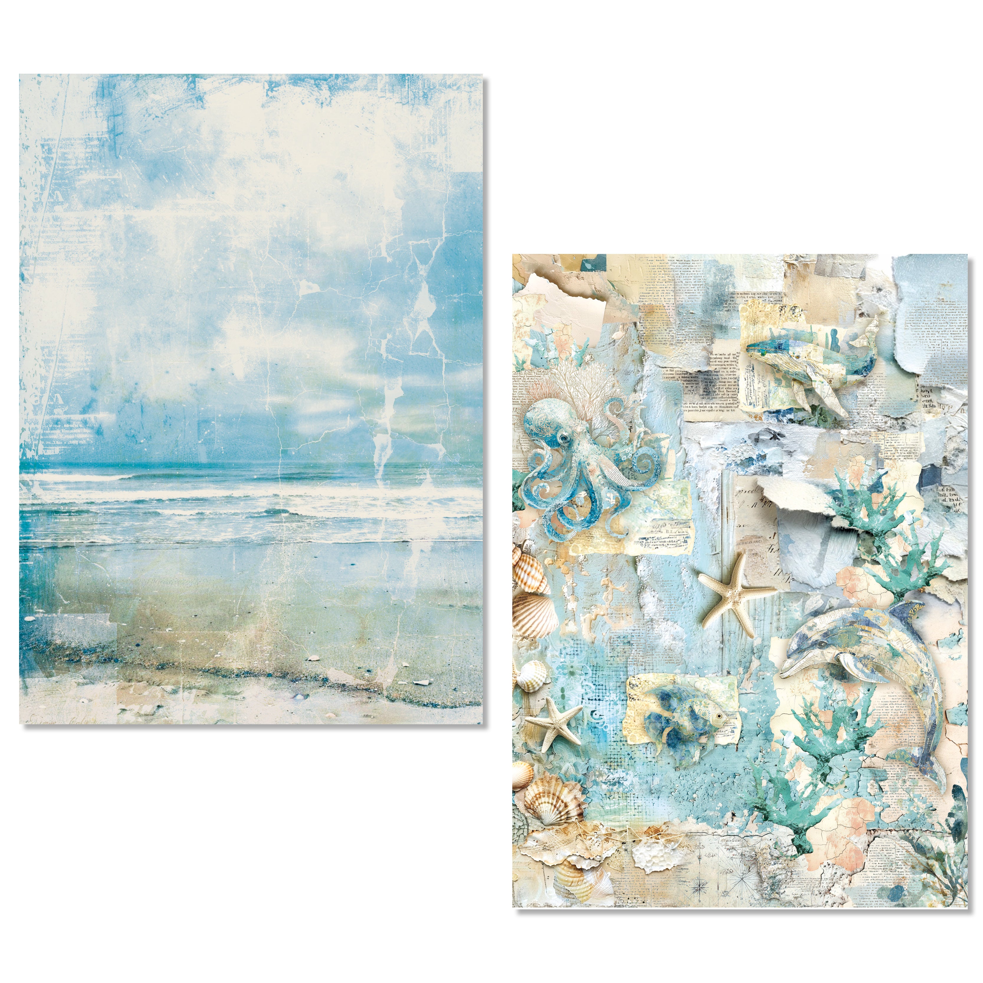 Ciao Bella - Edge of the ocean  -  Rice Paper Mixed - A5