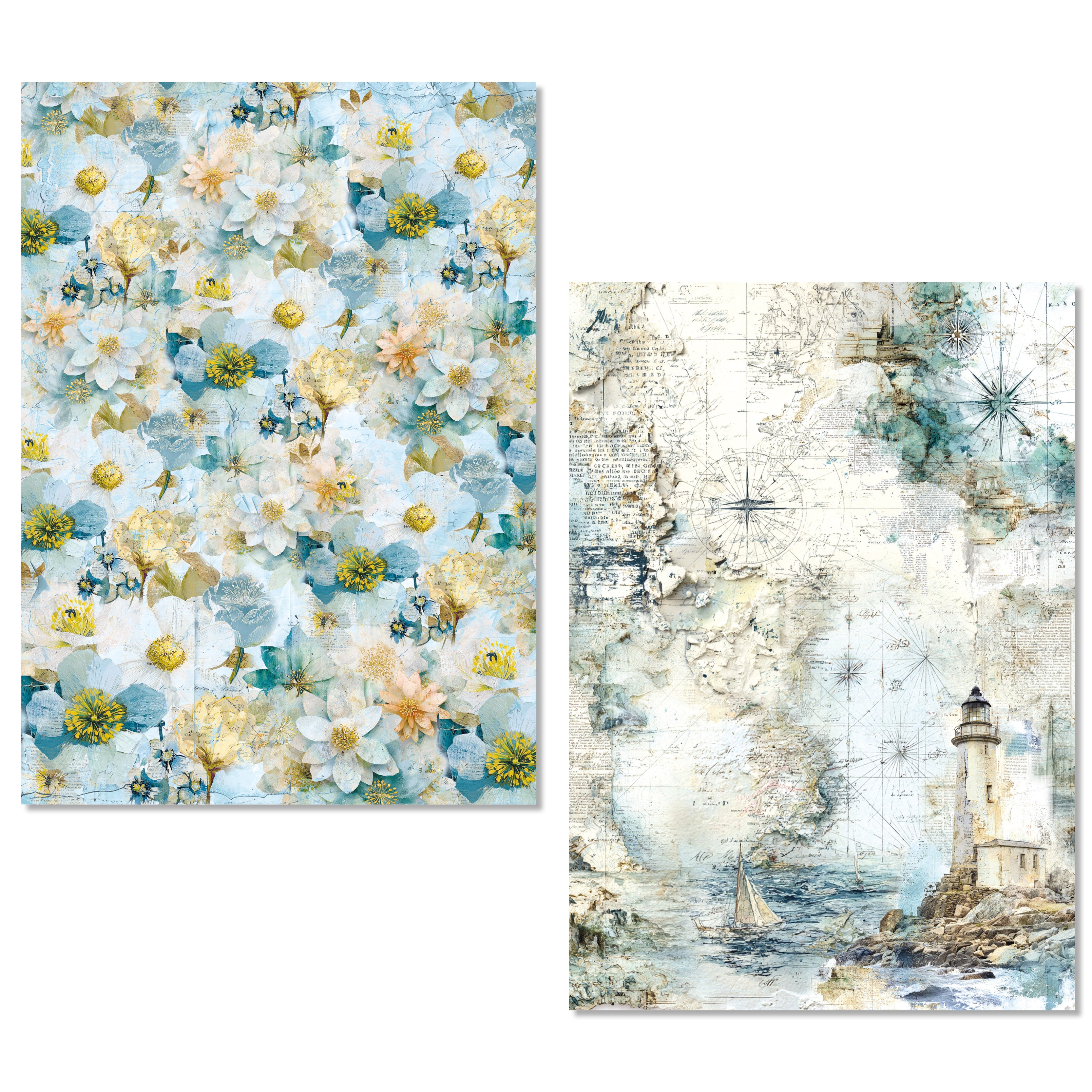 Ciao Bella - Edge of the ocean  -  Rice Paper Mixed - A5