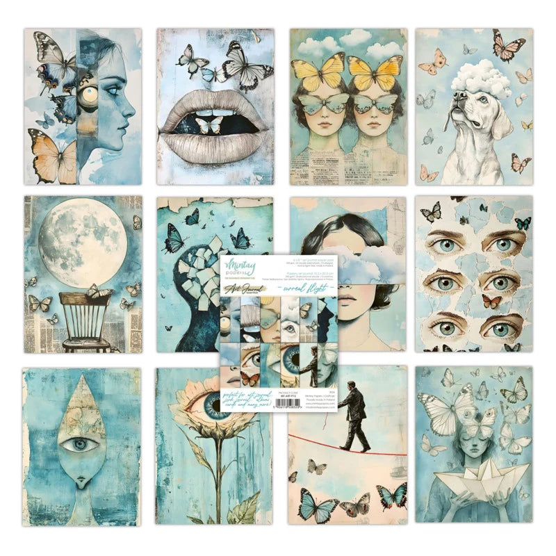 Mintay Papers - 6 x 8" Art Journal Paper Pad - Surreal Flight