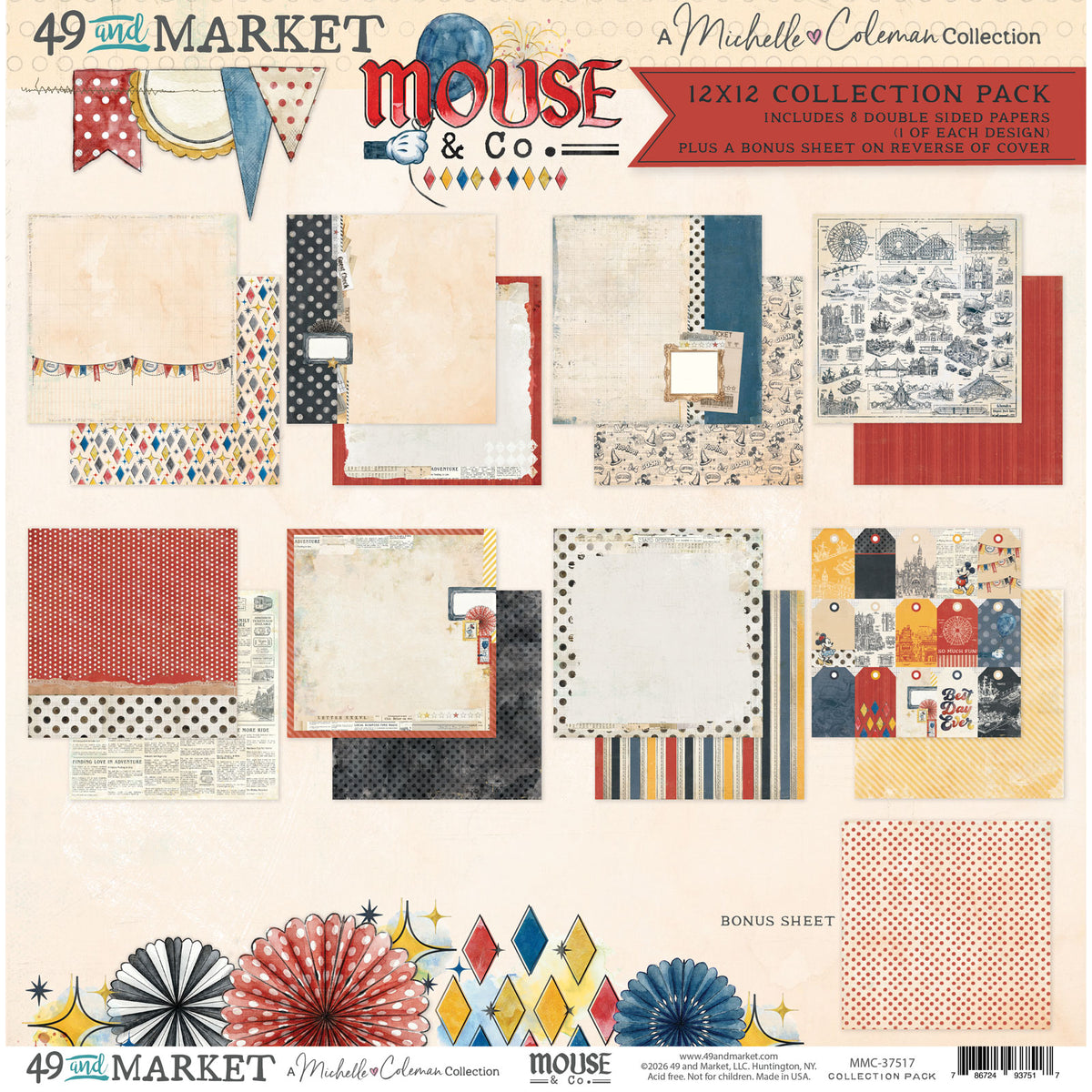 49 and Market - Mouse & Co. - Collection Pack 12 x 12"