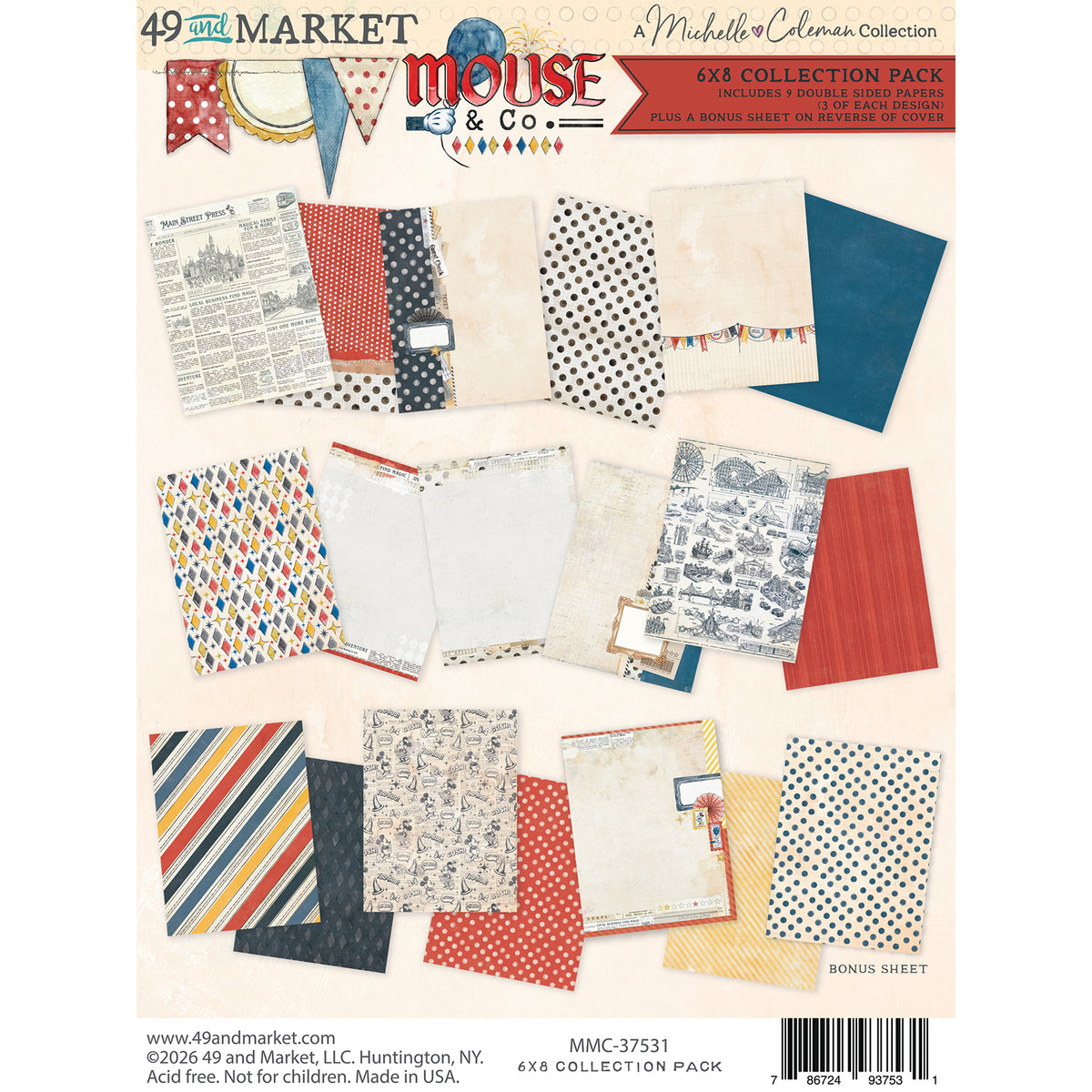 49 and Market - Mouse & Co. - Collection pack - 6 x 8"
