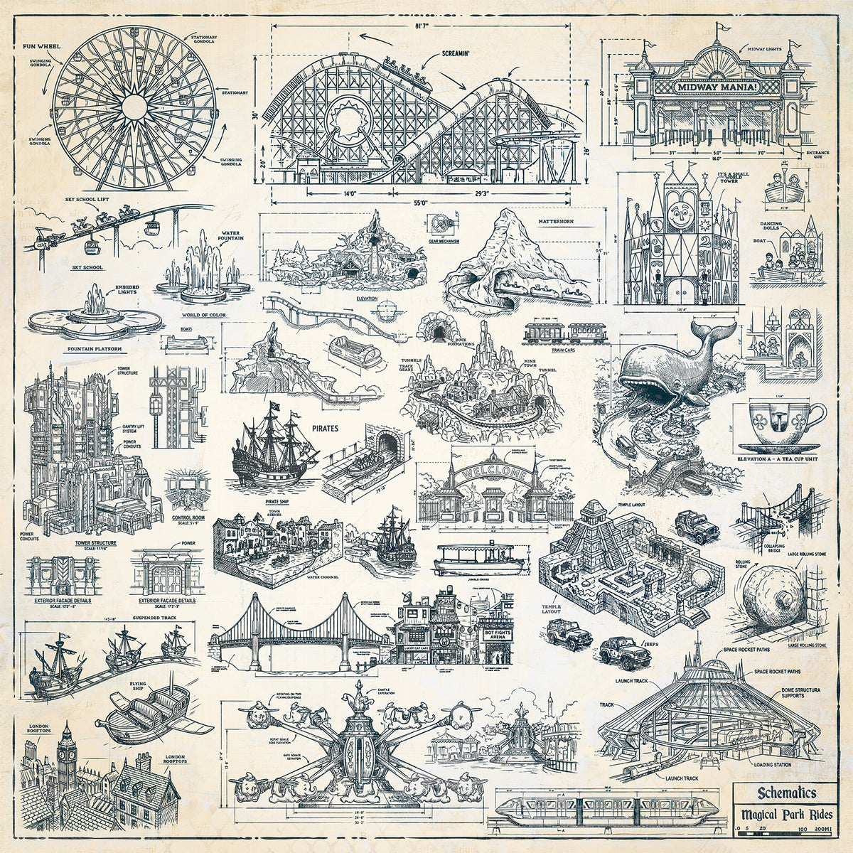 49 and Market - Mouse & Co. - Collection Pack 12 x 12"