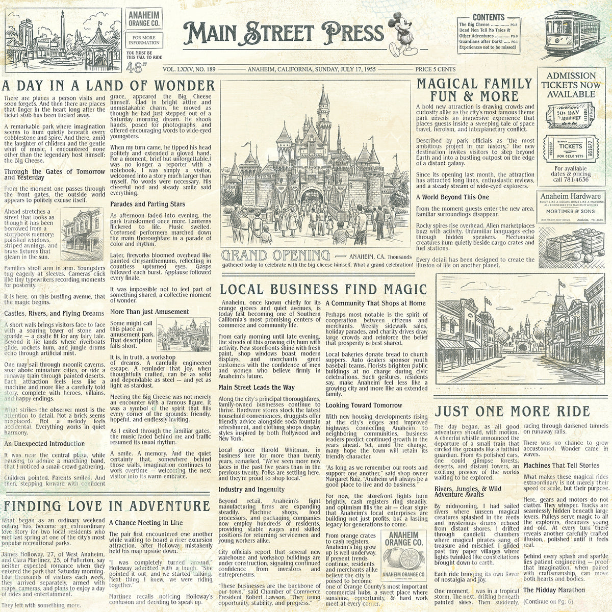 49 and Market - Mouse & Co. - Collection Pack 12 x 12"