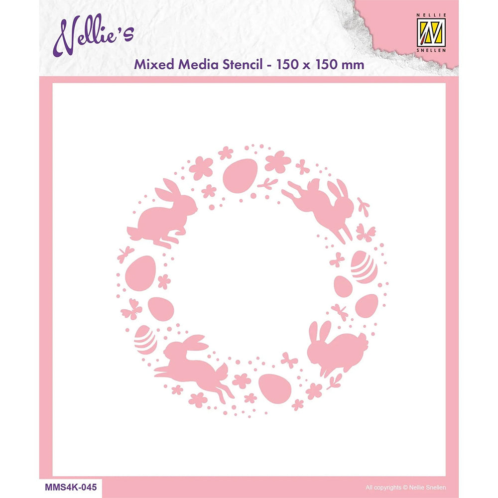 Nellie Snellen - Stencil - Eastern Wreath