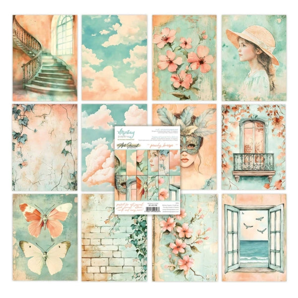 Mintay Papers - 6 x 8" Art Journal Paper Pad - Peachy Breeze