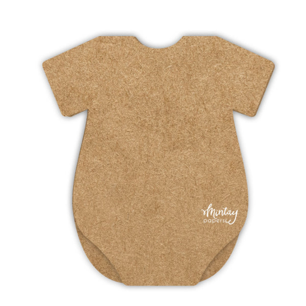 Mintay - Basic kortpakke - Baby Onsie Cards - Kraft