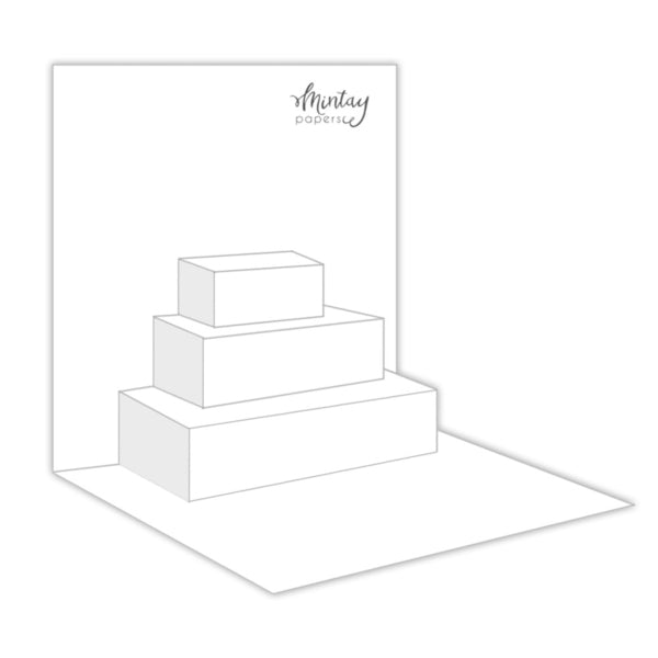 Mintay - Basic - Pop-Up Card Insert - WHITE 5 pcs