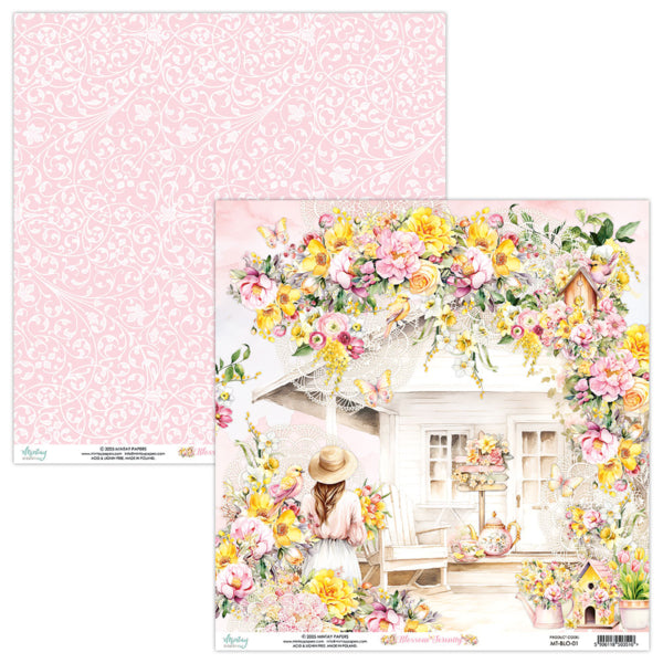 Mintay Papers - Blossom Serenity  - Paper Pad -  8 x 8"