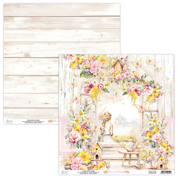 Mintay Papers - Blossom Serenity  - Paper Pad -  8 x 8"