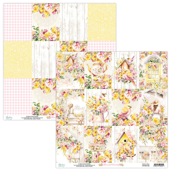 Mintay Papers - Blossom Serenity  - Paper Pad -  8 x 8"