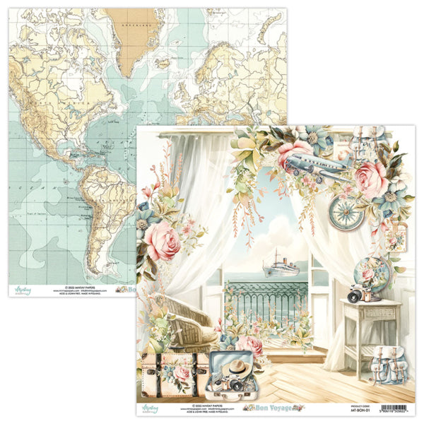 Mintay Papers - Bon Voyage - Paper Pack - 12 x 12"