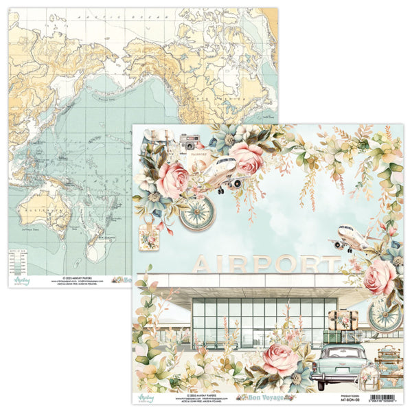 Mintay Papers - Bon Voyage - Paper Pack - 12 x 12"