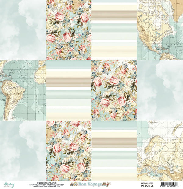 Mintay Papers - Bon Voyage - 06 - 12x12"