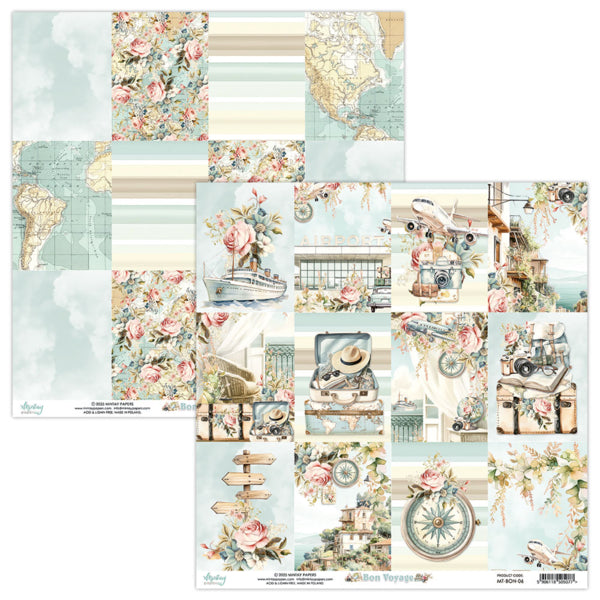 Mintay Papers - Bon Voyage - Paper Pack - 12 x 12"