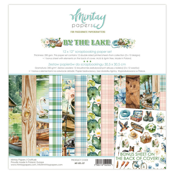 Mintay Papers  - By the lake - Paper Pack  - 12 x 12"