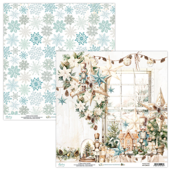 Mintay Papers -Christmas Blessings  - Paper Pad -  6 x 6"