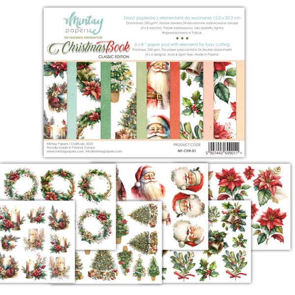 Mintay Papers -  Book Elements- Christmas 1  - 6 x 8"