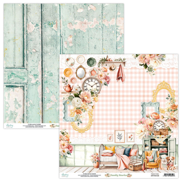 Mintay Papers - Family Stories - Paper Pack - 12 x 12"