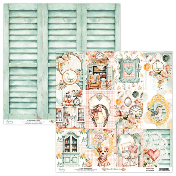 Mintay Papers - Family Stories - Paper Pack - 12 x 12"