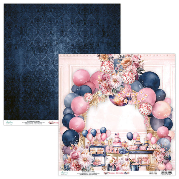 Mintay Papers  - Happy Birthday - Paper Pack  - 12 x 12"