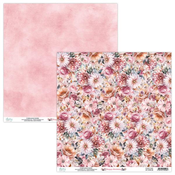Mintay Papers  - Happy Birthday - Paper Pack  - 12 x 12"