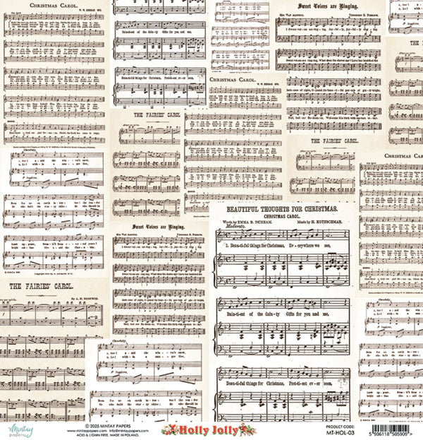 Mintay Papers - Holly Jolly - 03 - 12x12"