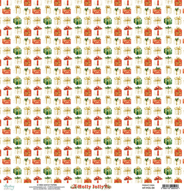 Mintay Papers - Holly Jolly - 04 - 12x12"