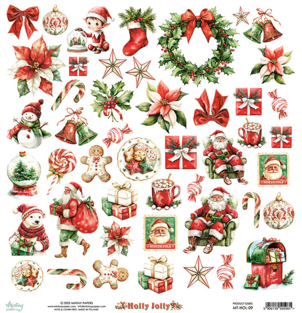 Mintay Papers - Holly Jolly - Paper Pack  - 12 x 12"