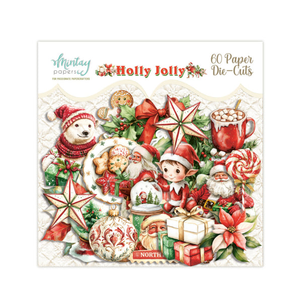 Mintay Papers - Holly Jolly - Ephemera - die cuts