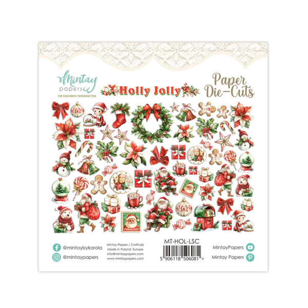 Mintay Papers - Holly Jolly - Ephemera - die cuts