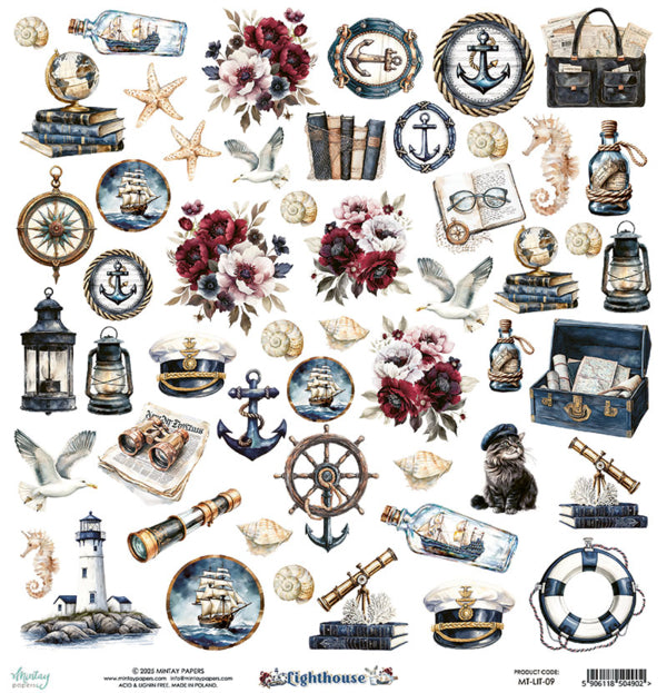 Mintay Papers - Lighthouse - Paper Pack - 12 x 12"