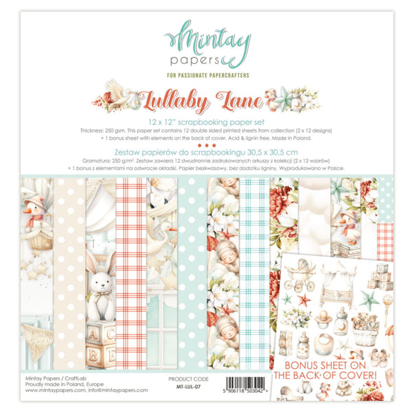 Mintay Papers  - Lullaby Lane - Paper Pack  - 12 x 12"