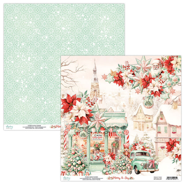 Mintay Papers - Merry & Joy - Paper Pad -  6 x 6"