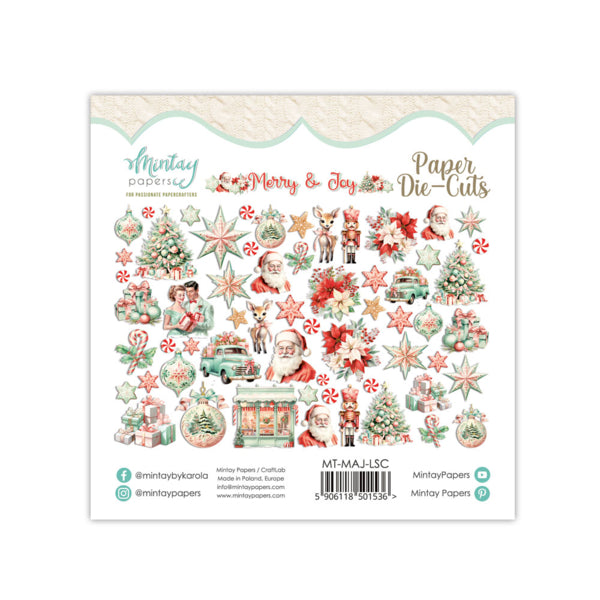 Mintay Papers - Merry & Joy - Ephemera - die cuts