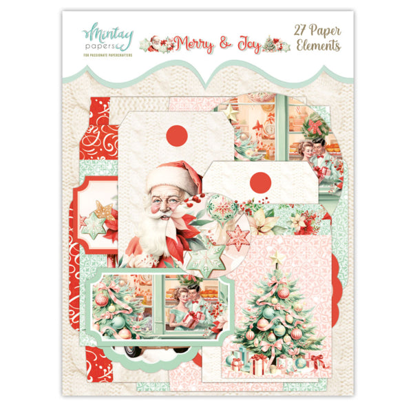 Mintay Papers - Merry & Joy - Elements - die cuts