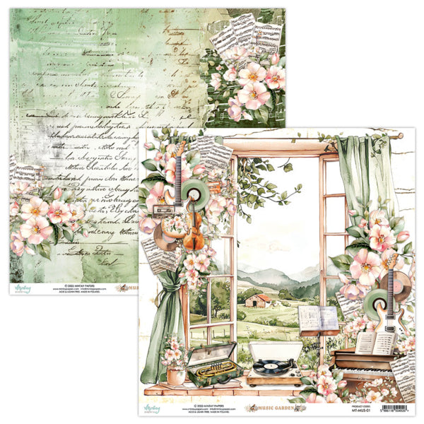 Mintay Papers  - Music Garden - Paper Pack  - 12 x 12"