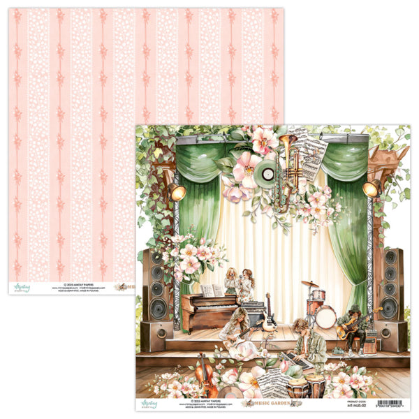 Mintay Papers  - Music Garden - Paper Pack  - 12 x 12"
