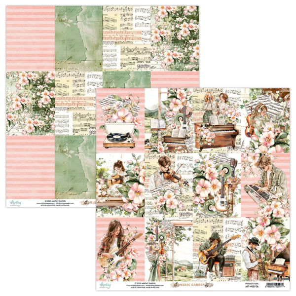 Mintay Papers  - Music Garden - Paper Pack  - 12 x 12"
