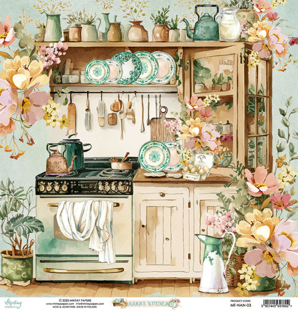 Mintay Papers - Nana's Kitchen - 03 - 12x12"