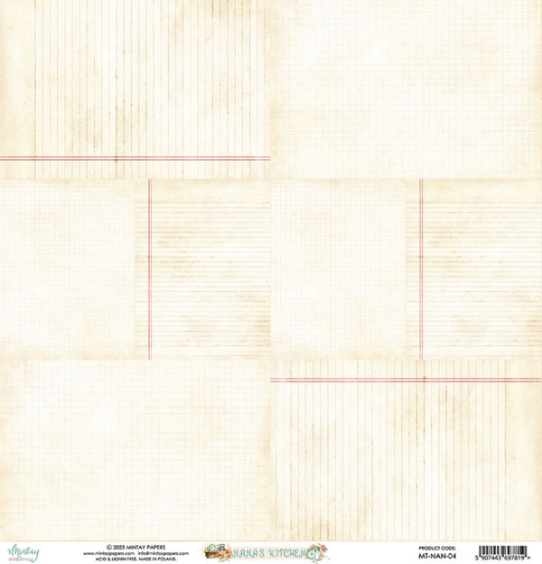 Mintay Papers - Nana's Kitchen - 04 - 12x12"