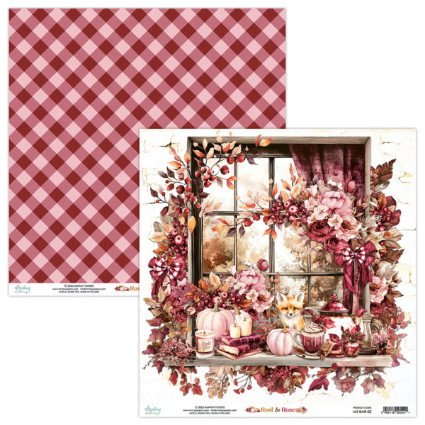 Mintay Papers - Rust & Rose - 02 - 12x12"